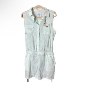 NWT Vineyard Vines Performance Size 14 UPF30 Seersucker Moisture Wicking Romper